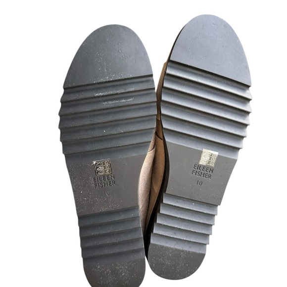 Eileen Fisher - Enna Twisted Metallic Leather Loafers Women’s Sz 10 - Picture 10 of 10